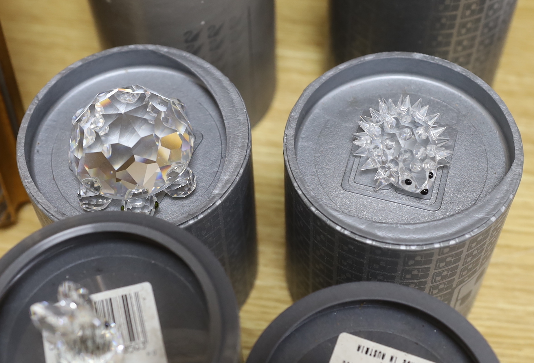 Twelve Swarovski Crystal pieces, boxed